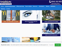Tablet Screenshot of europesecurity.nl